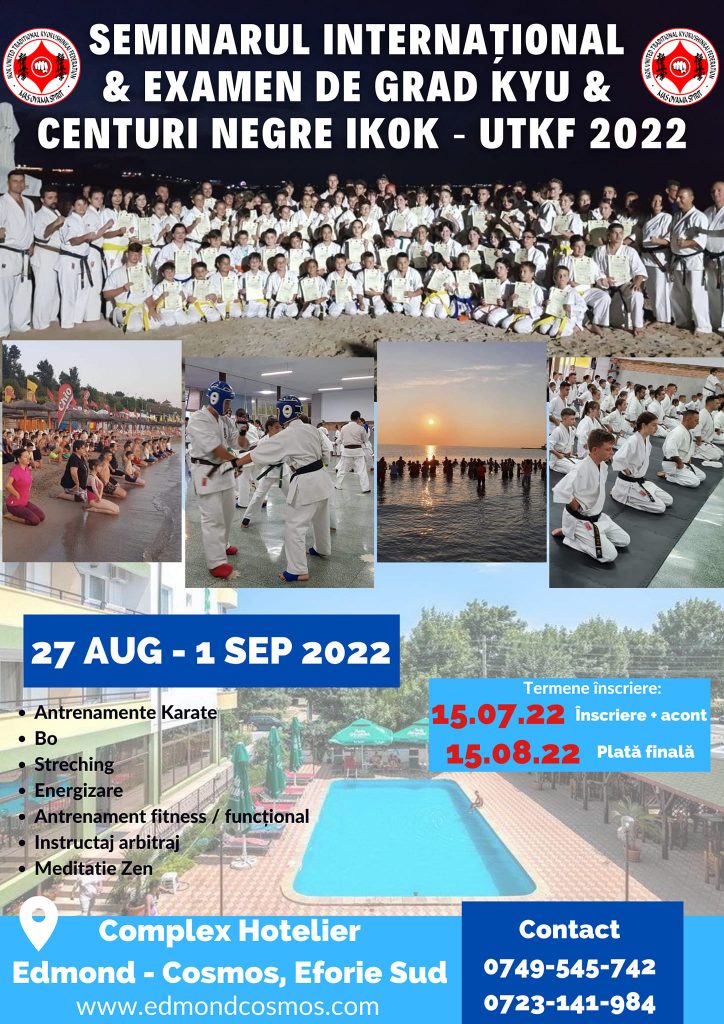 International Seminar & Grade Examination Kyu & Black Belts 2022